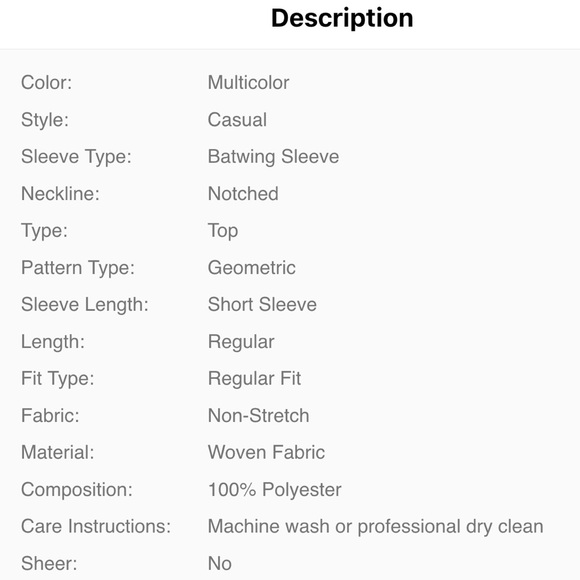 Casual printed top - Picture 7 of 7